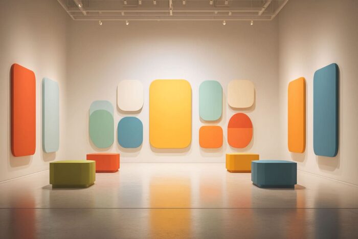 Minimalist Gallery Installation